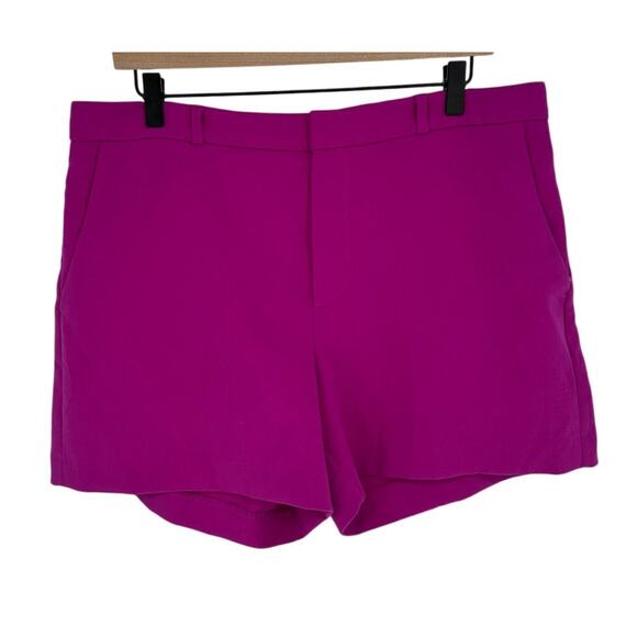 Banana Republic Purple High Waisted Chino Shorts Pockets Summer Beach Casual 12 - Picture 1 of 8
